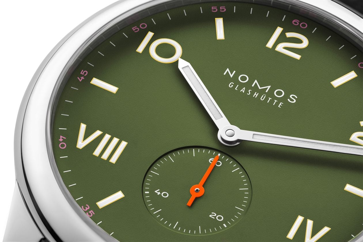 Nomos Glashütte Club Campus - tarcza