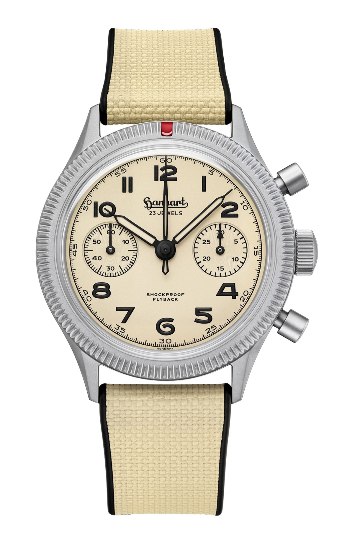 Hanhart 417 Ti Desert Pilot Flyback