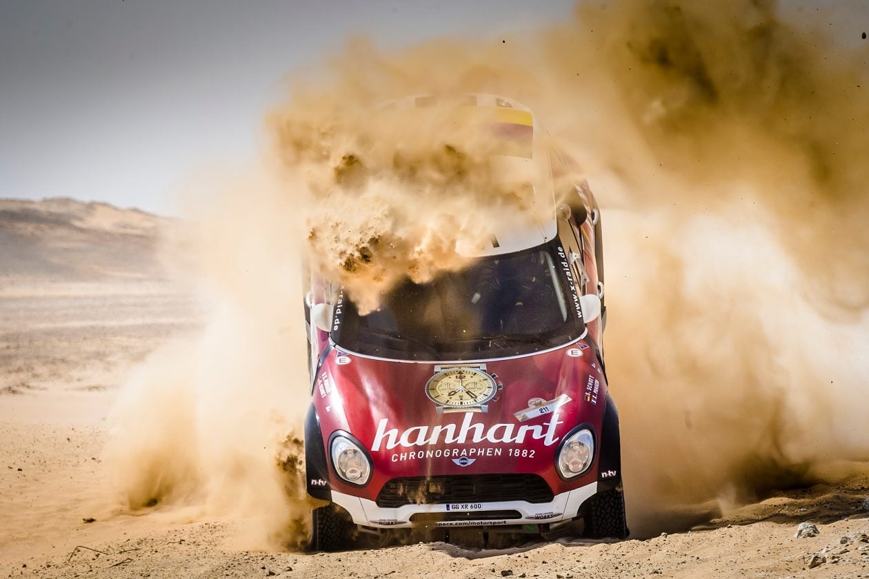 Stephan Schott podczas Abu Dhabi Desert Challenge w MINI ekipy X-raid Team 