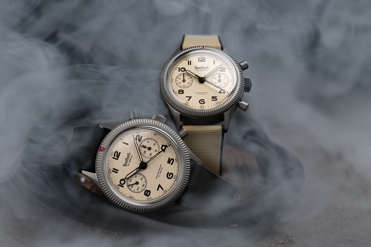 Hanhart 417 Ti Desert Pilot Flyback