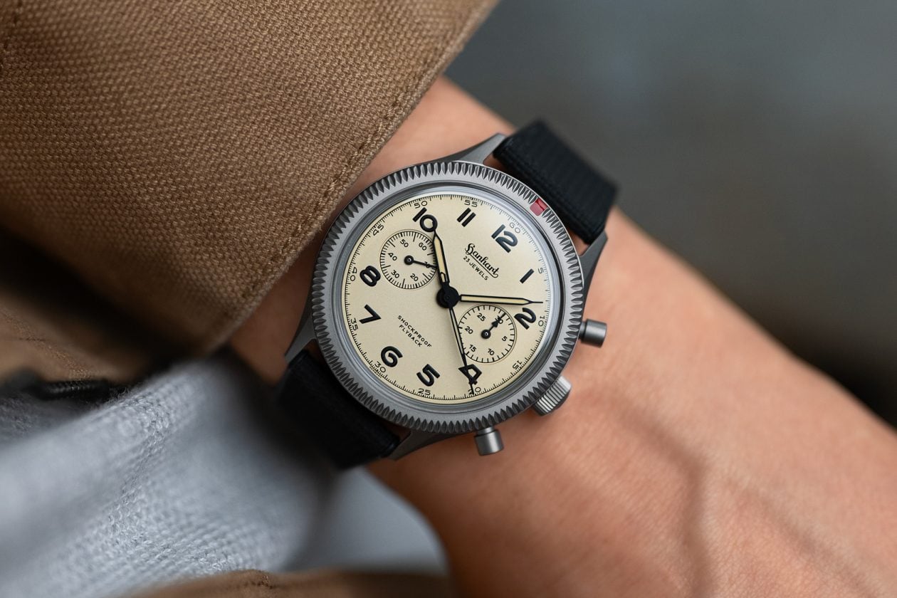 Hanhart 417 Ti Desert Pilot Flyback