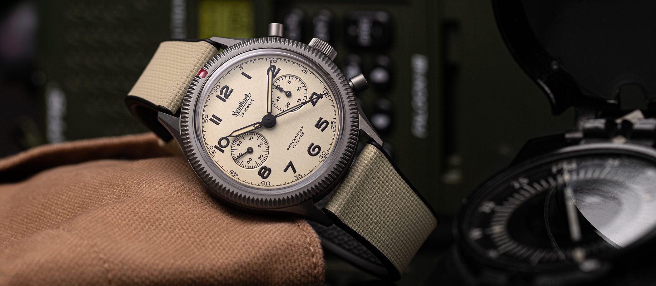 Hanhart 417 Ti Desert Pilot Flyback