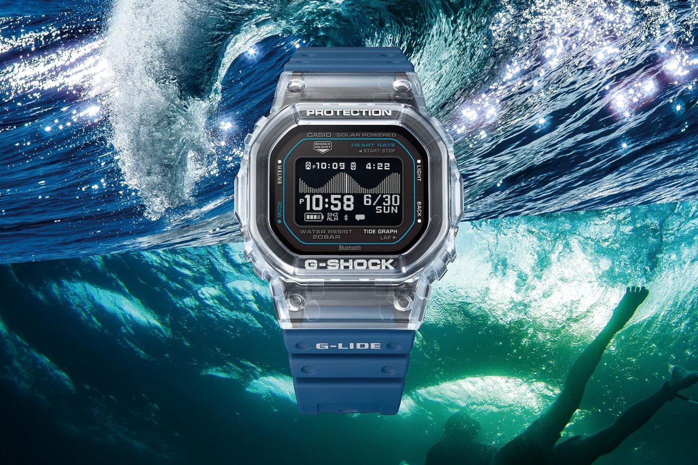 G-Shock G-Lide GBX-H5600 – sportowy zegarek z funkcją monitorowania pracy serca