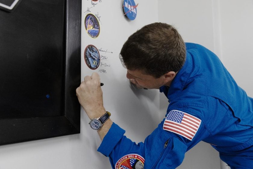 Breitling Navitimer na nadgarstku jednego z astronautów / foto NASA