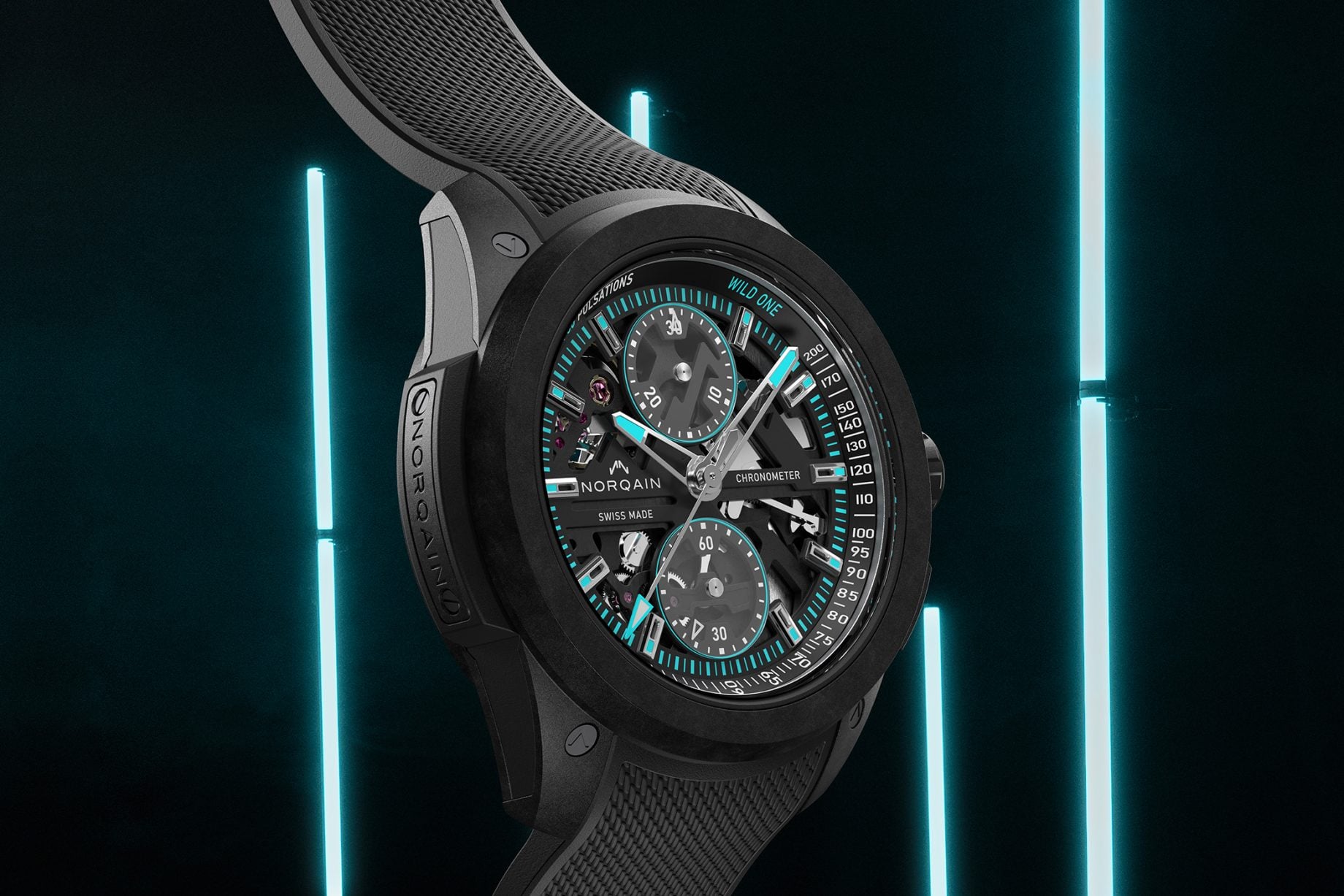 Wild ONE Skeleton Chrono w kopercie z kompozytu Norteq