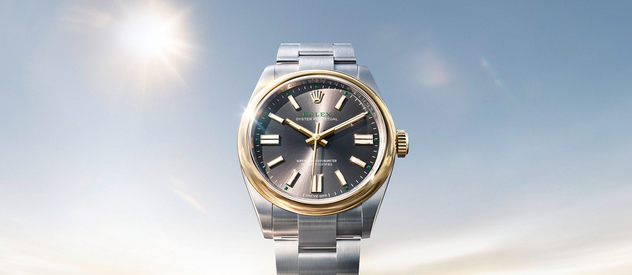 Rolex Oyster Perpetual 41 Yellow Rolesor