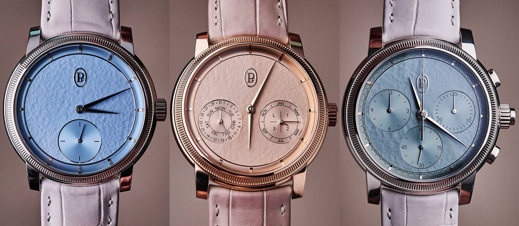 Parmigiani Fleurier Toric - z ręcznie młotkowanymi tarczami