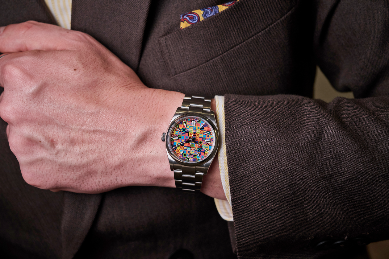 Rolex Oyster Perpetual "Jubilee" na nadgarstku
