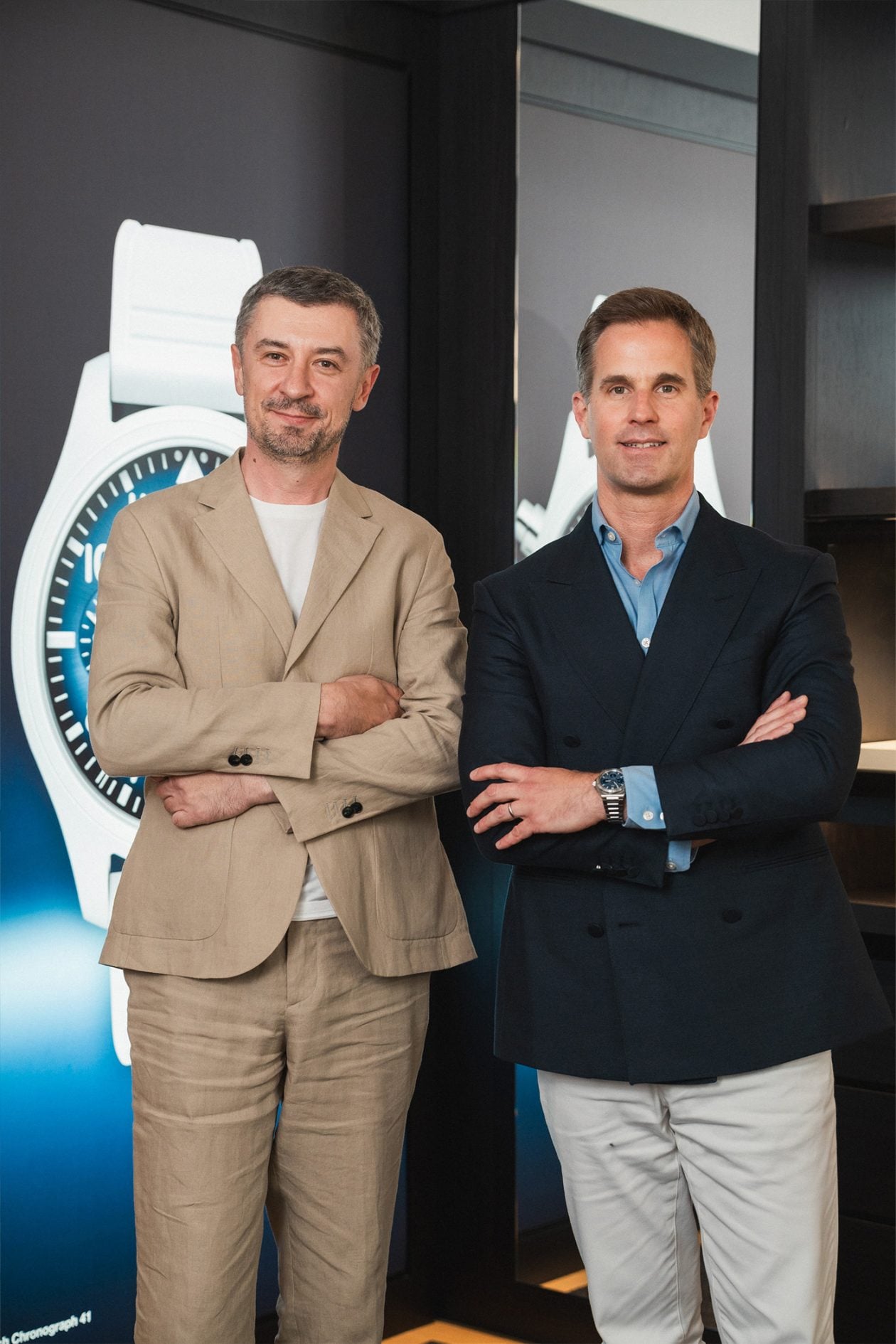 Od prawej: Christoph Grainger-Herr (CEO IWC), Tomasz Kiełtyka (CH24)