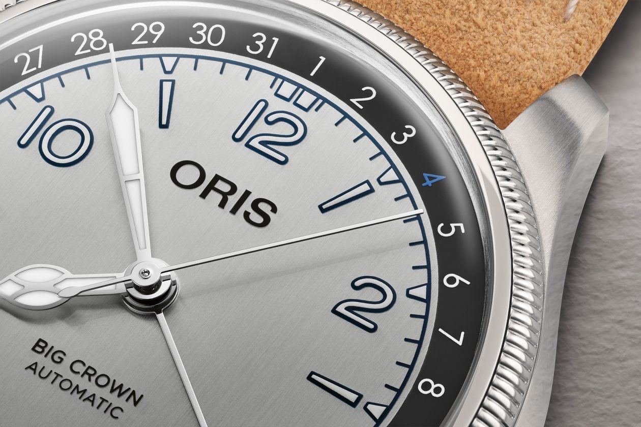 Oris Big Crown Pointer Date Lou Gehrig LE - tarcza