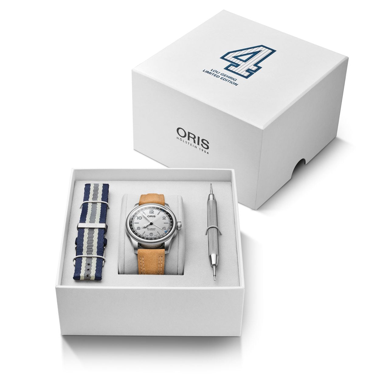 Oris Big Crown Pointer Date Lou Gehrig LE - komplet