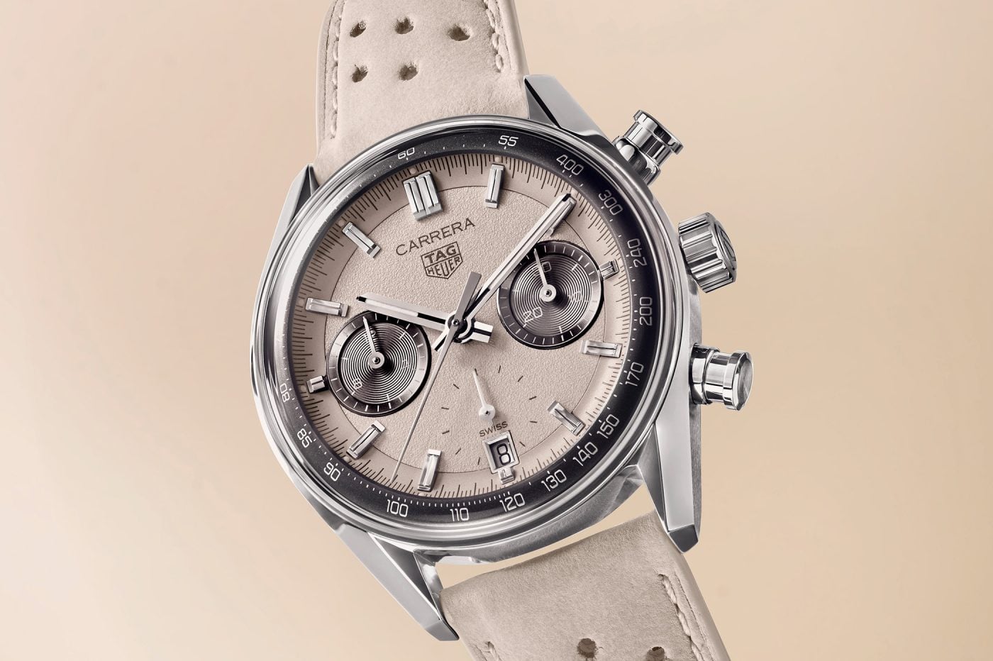TAG Heuer Carrera Chronograph Glassbox Limited Edition – z tarczą w piaskowym kolorze