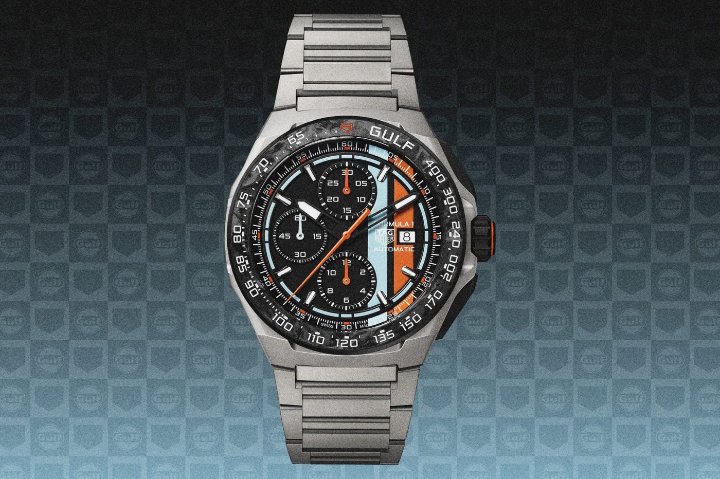 TAG Heuer Formula 1 Automatic Chronograph x Gulf – ze słynnym, niebiesko-pomarańczowym pasem