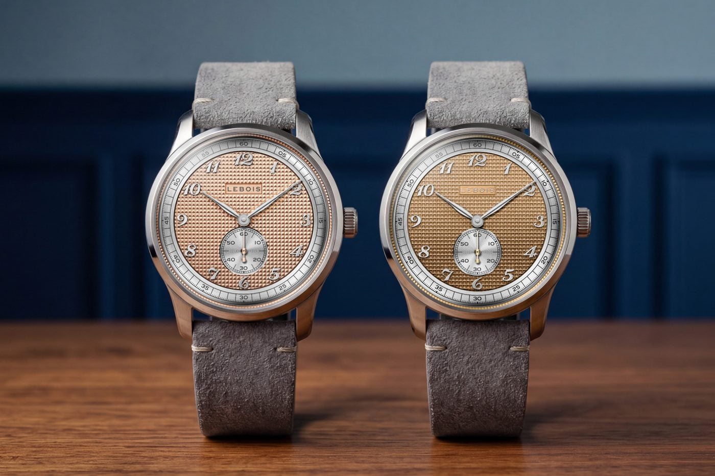 Lebois & Co. Heritage Atelier Small Seconds Clous de Paris i Stroopwafel