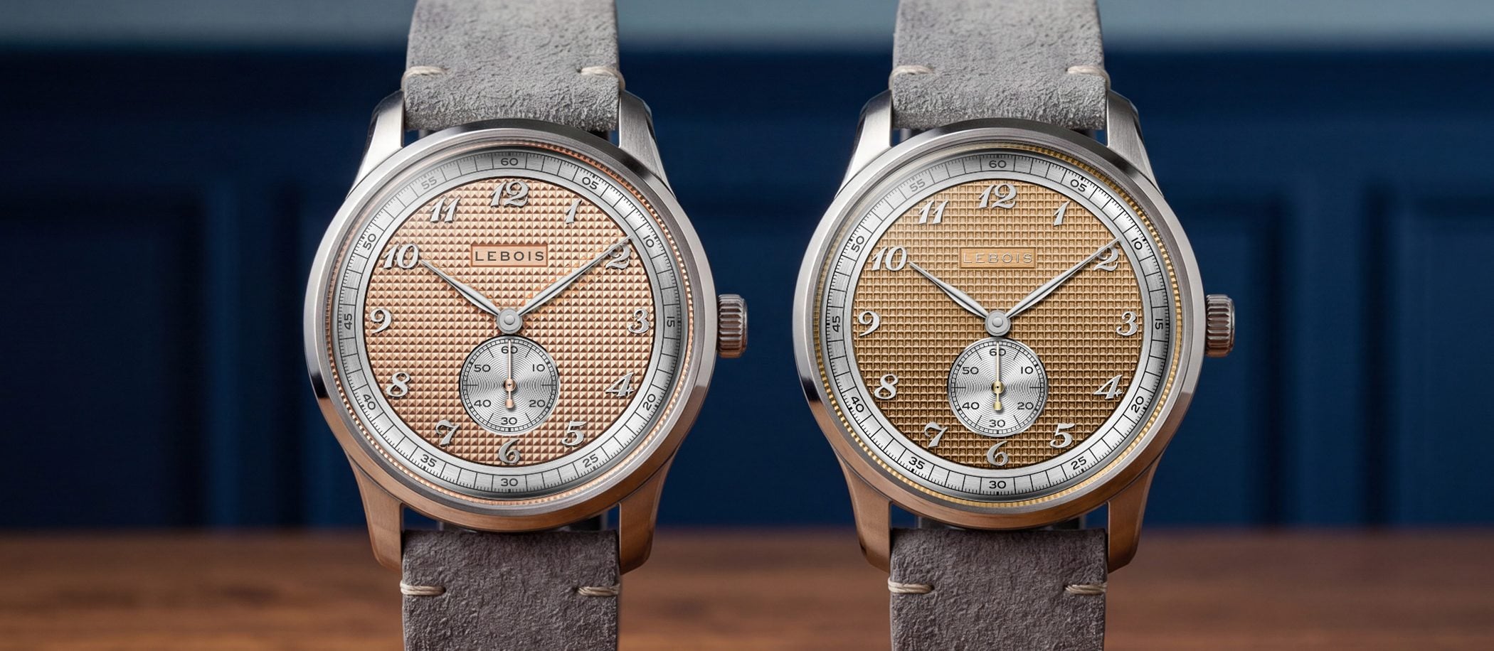 Lebois & Co. Heritage Atelier Small Seconds Clous de Paris i Stroopwafel