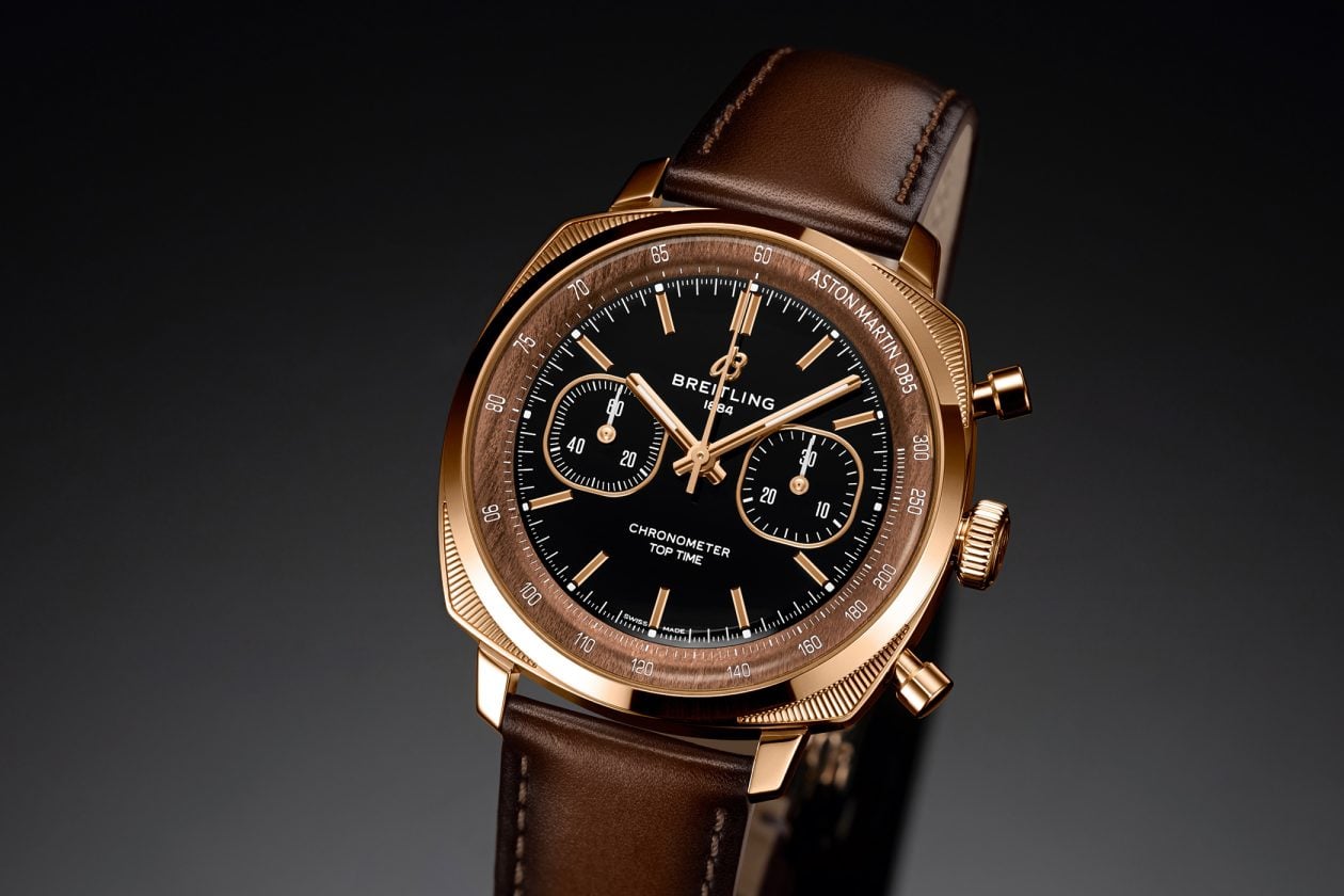 Breitling Top Time B01 Chronograph Tribute to Aston Martin DB5 w różowym złocie