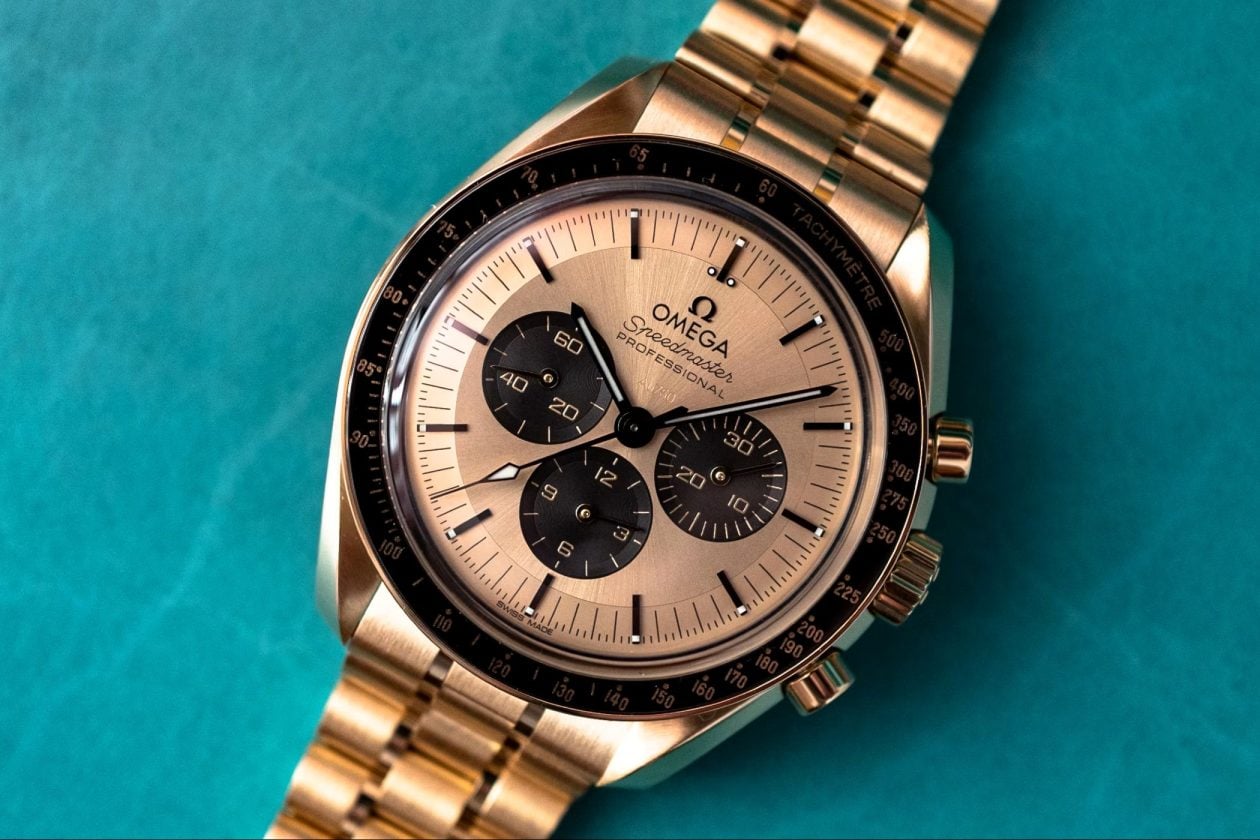 Omega Speedmaster Moonshine gold / foto: Hodinkee