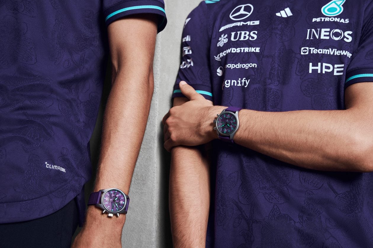 IWC Pilot's Chronograph 41 Mercedes-AMG PETRONAS Formula One Team na nadgarstku
