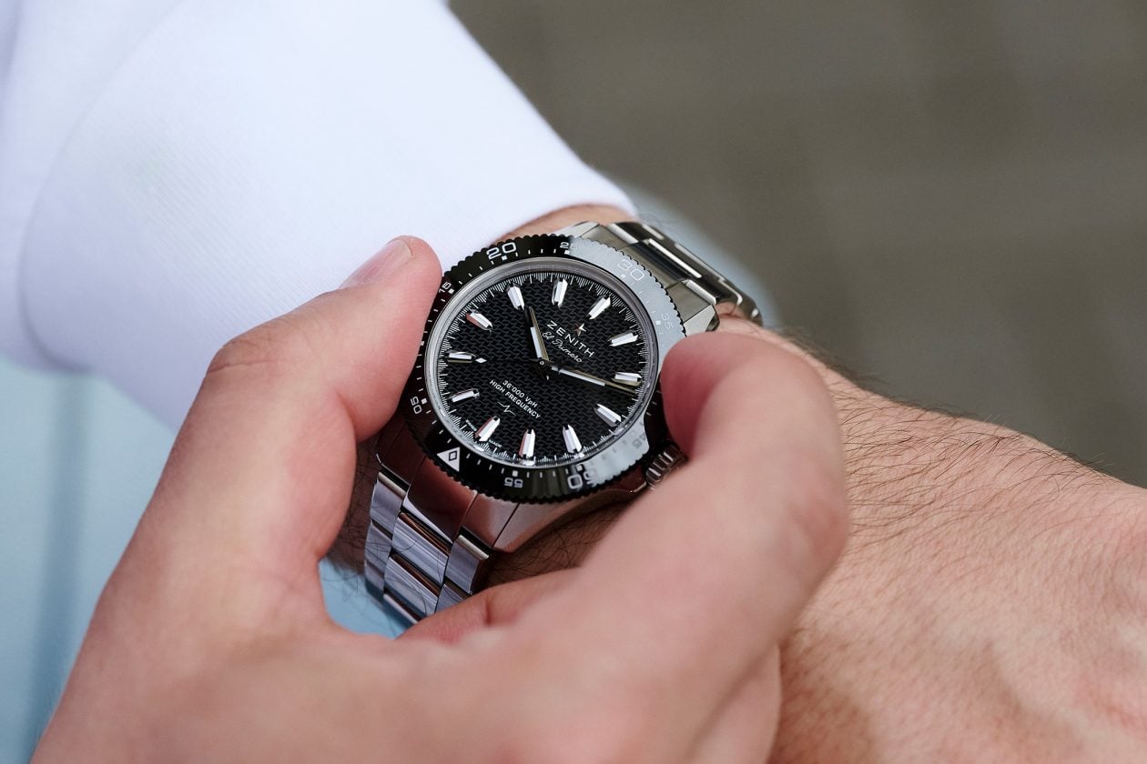 Zenith Chronomaster Solo Sport na nadgarstku