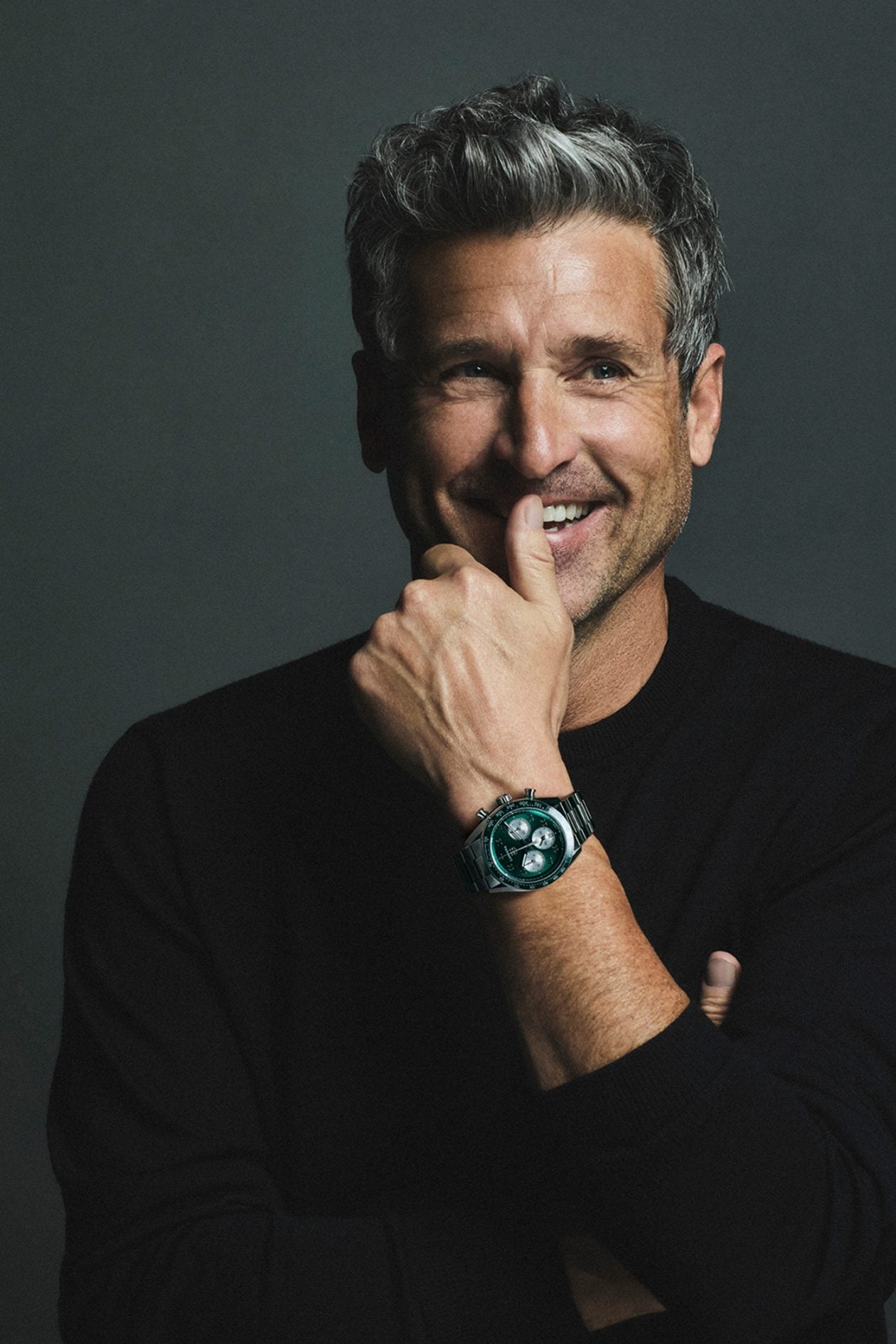 Patrick Dempsey i TAG Heuer Carrera Chronograph Sport 42 mm