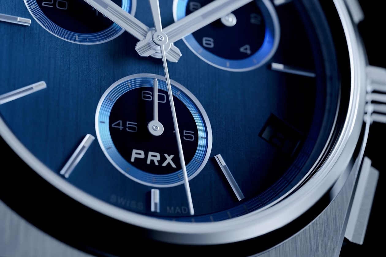 Tissot PRX Quartz Chronograph - detal tarczy