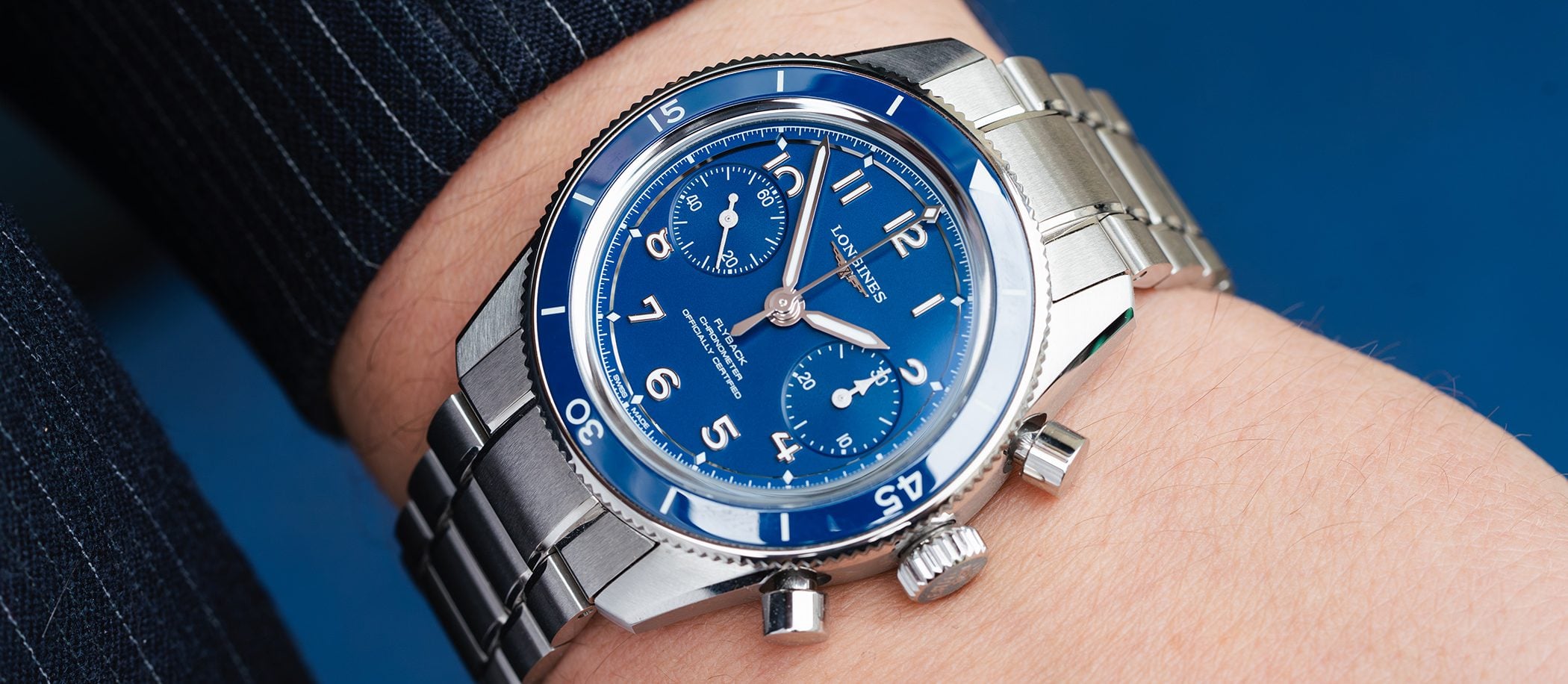 Longines Spirit Pilot Chronograph Sky Blue