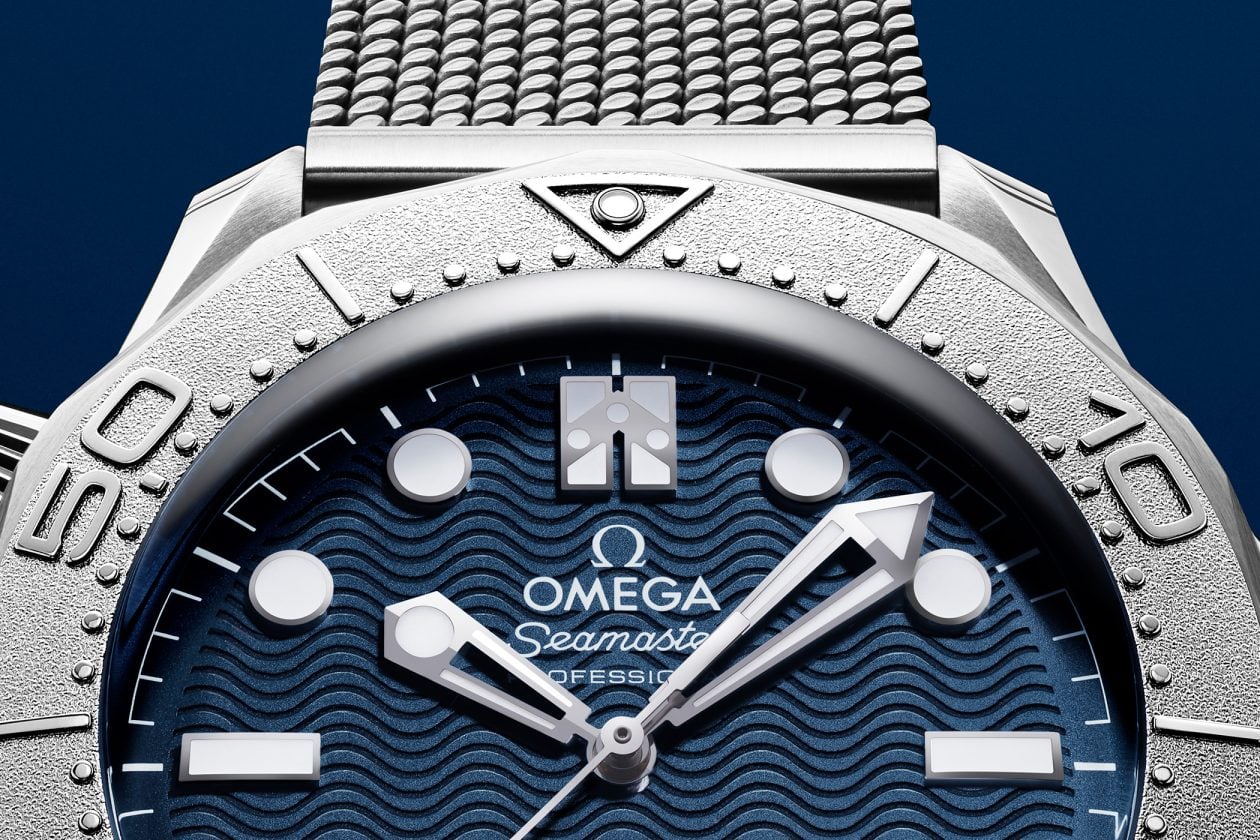 Omega Seamaster Diver 300M "James Bond" - detal tarczy