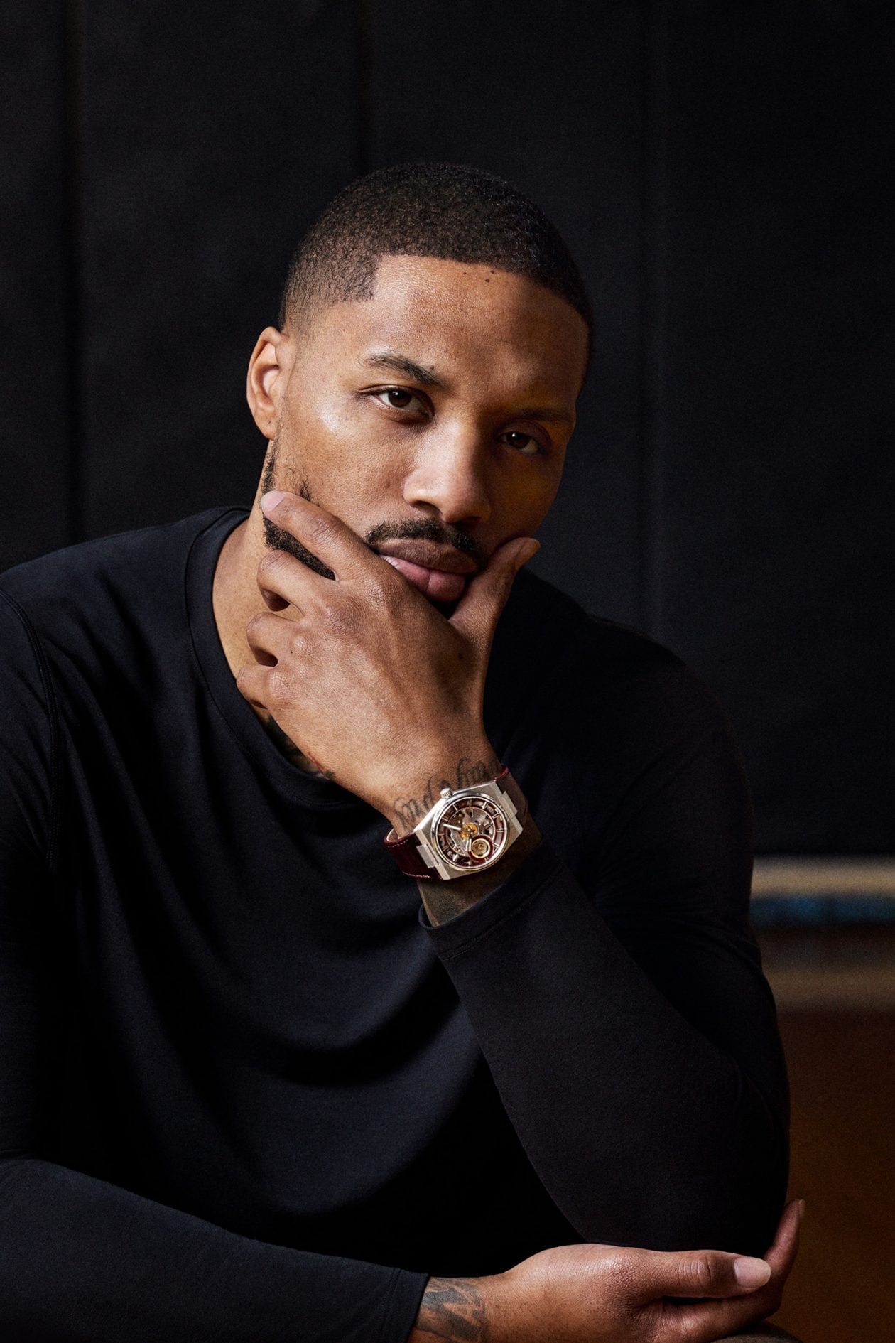 Damian Lillard z zegarkiem Tissot PRX Skeleton